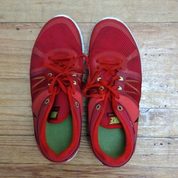 Nike Mens Flex 2014 Run 642791-602 Red Lace Up Low Top Running Shoes siz… - Picture 1 of 6